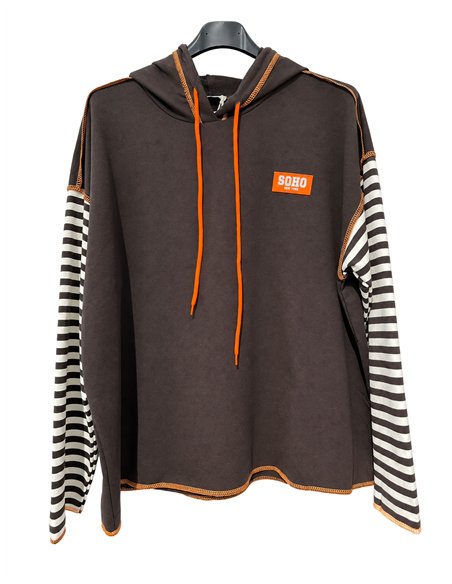 Oversize-Sweatshirt mit Kapuze
