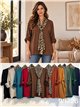 Écharpe pull imprimé animal grande taille