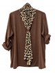 Écharpe pull imprimé animal grande taille