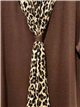 Écharpe pull imprimé animal grande taille