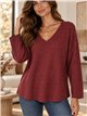 Feinstrickpullover mit V-Ausschnitt