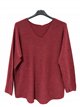 Feinstrickpullover mit V-Ausschnitt
