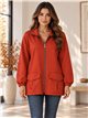 Chaqueta cremallera y bolsillos talla grande