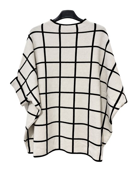 pull à carreaux oversize