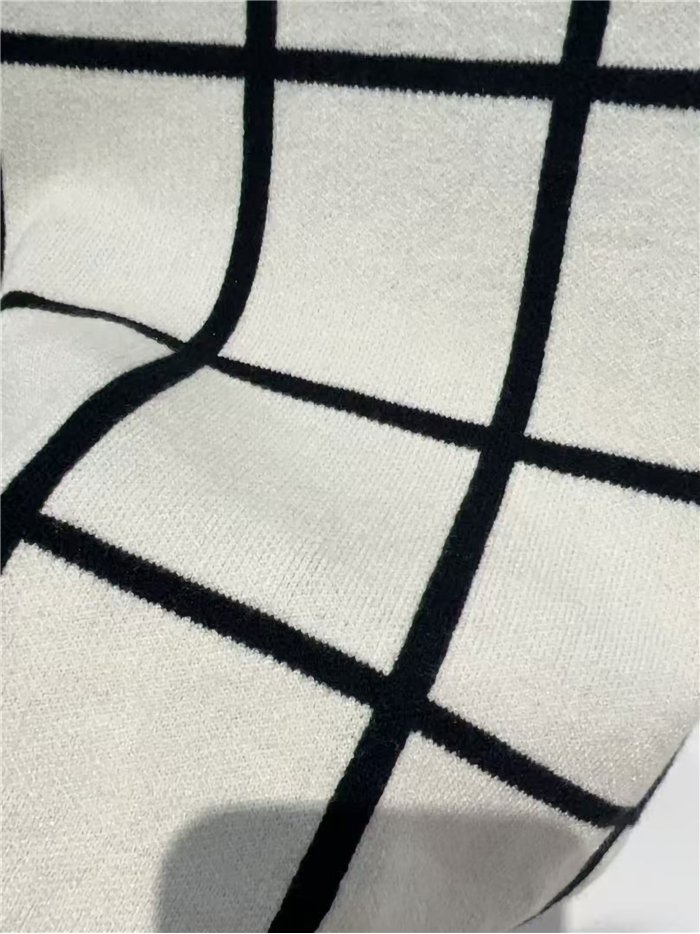 pull à carreaux oversize