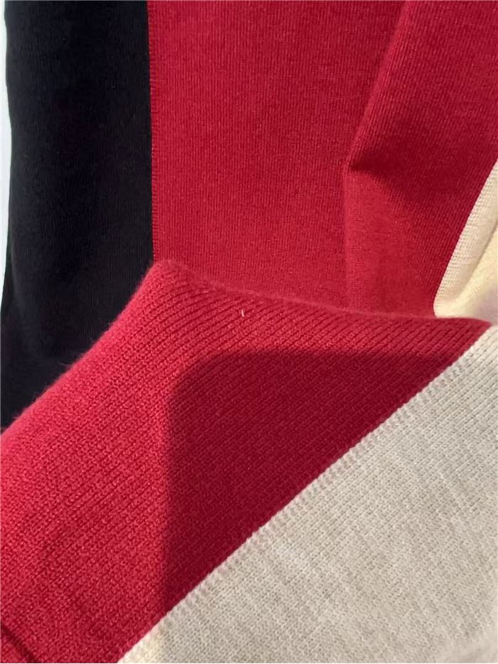 Vestido largo color block talla grande