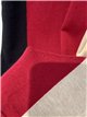 Vestido largo color block talla grande