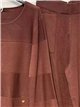 Panel-seam knit sweater and wide-leg trousers