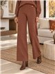 Ensemble pull oversize avec fentes latérales et pantalon à jambes larges