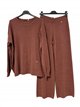 Ensemble pull oversize avec fentes latérales et pantalon à jambes larges
