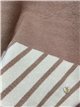 Ensemble maillot à rayures diagonales et pantalon large