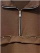 Sudadera amplia con cremallera y tachas