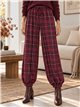 Pantalón jogger de cuadros