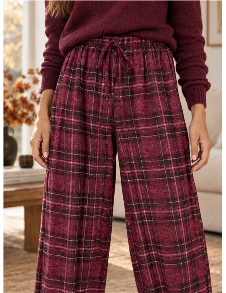 Pantalón jogger de cuadros
