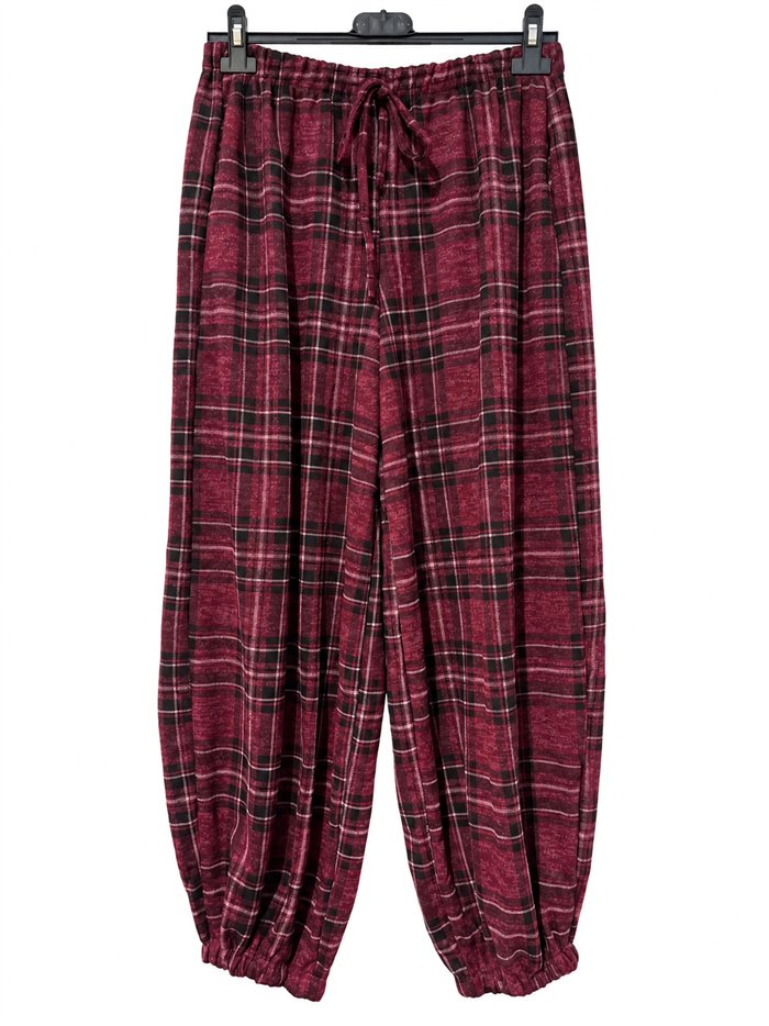Pantalón jogger de cuadros