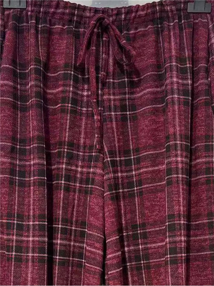 Pantalón jogger de cuadros