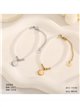 Pulsera de cuentas tipo perla con colgante de concha