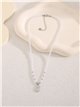 Collier de perles nacrées avec pendentif ananas