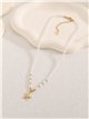 Collier de perles nacrées avec pendentif étoile de mer