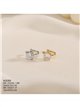 Ear cuff circonita redonda de acero