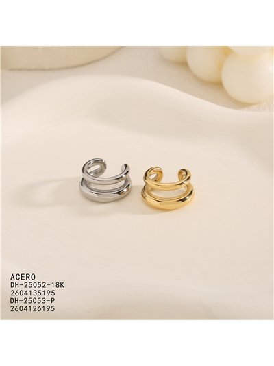 Ear cuff doble aro de acero 2