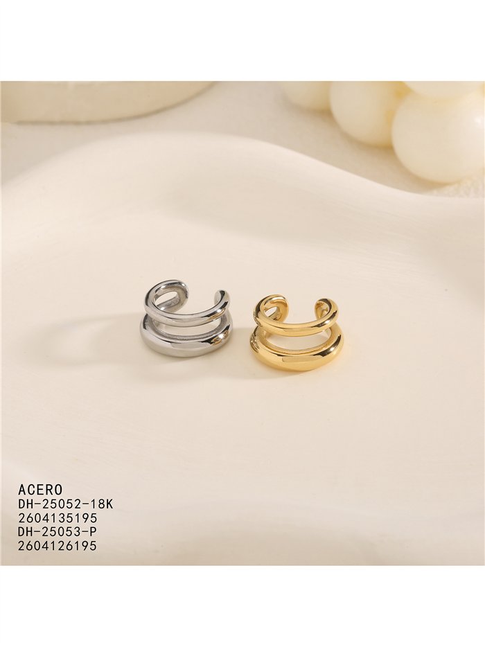 Ear cuff doble aro de acero