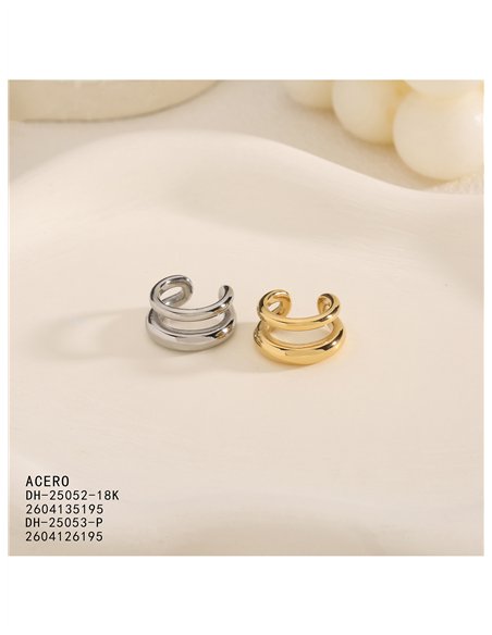 Ear cuff doble aro de acero