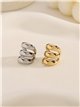Ear cuff triple aro de acero
