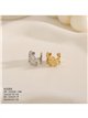 Ear cuff flores de acero