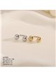 Ear cuff doble bola de acero