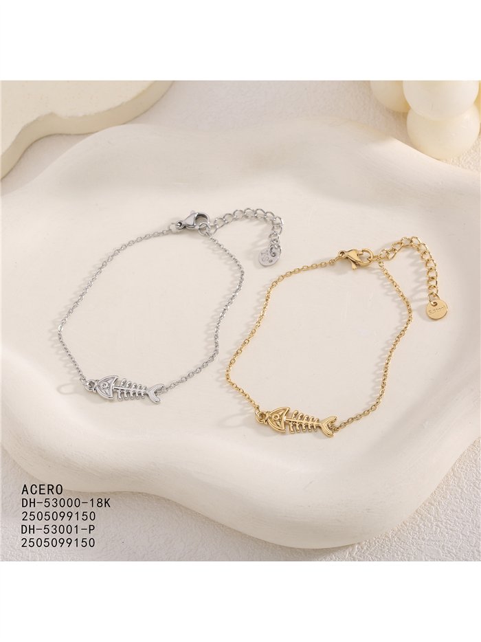 Pulsera pez espina de acero