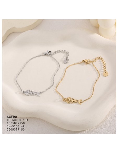 Pulsera pez espina de acero