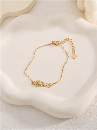 Pulsera pez espina de acero