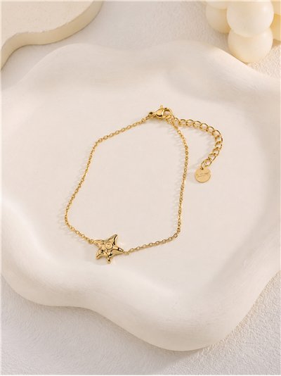 Pulseira de estrela-do-mar de aço