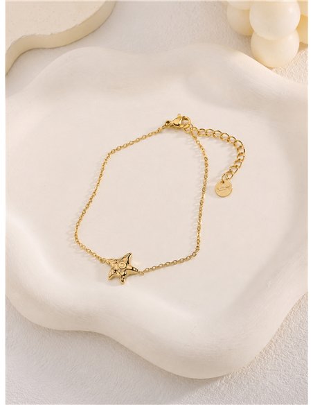 Pulsera estrella de mar de acero