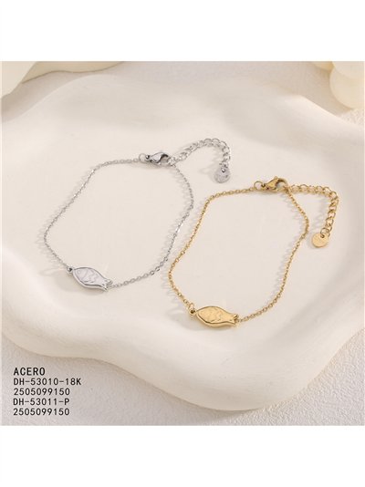 Stainless steel minimalist fish bracelet 2
