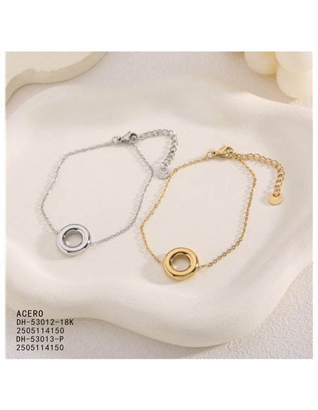 Pulsera aro de acero