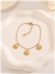 Pulsera triple concha de acero