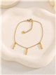 Pulsera triple pez de acero