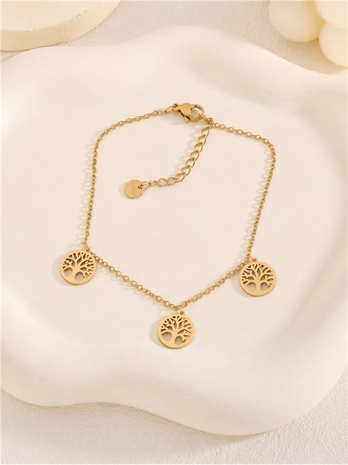 Pulsera árbol de la vida de acero