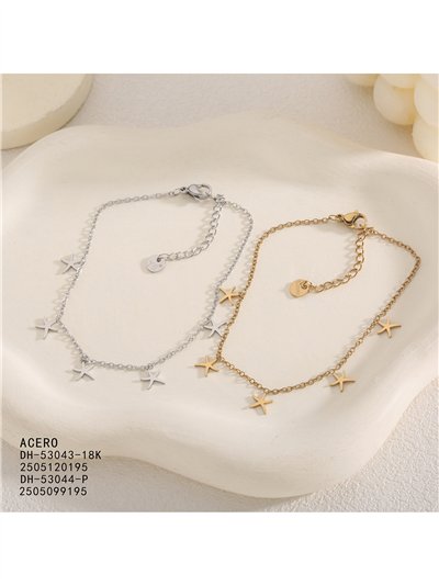 Pulsera estrellas de mar de acero 2