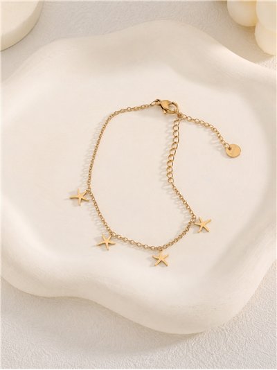 Pulsera estrellas de mar de acero