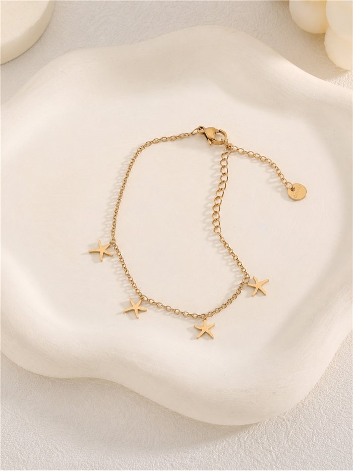 Pulsera estrellas de mar de acero