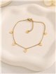 Pulsera corazones de acero