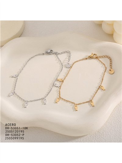 Bracelet en acier en forme de poisson 2