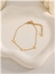 Pulsera triple estrella de acero