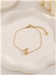 Pulsera gato luna de acero