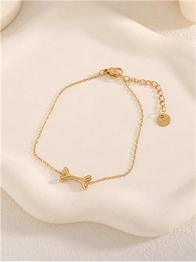 Pulsera de cadena con hueso