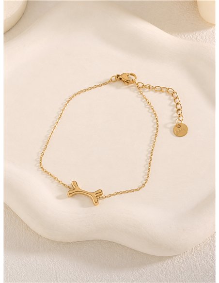 Pulsera de cadena con hueso