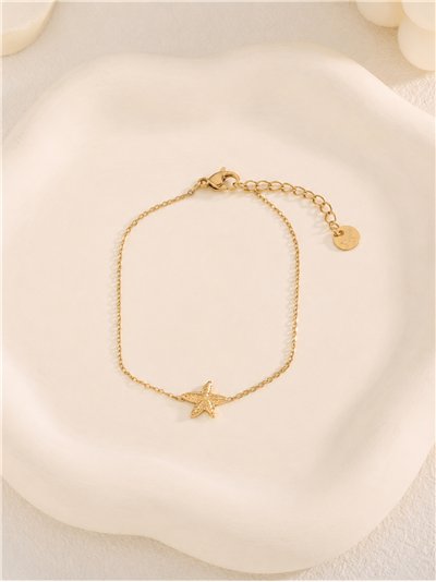 Pulseira de corrente de estrela-do-mar